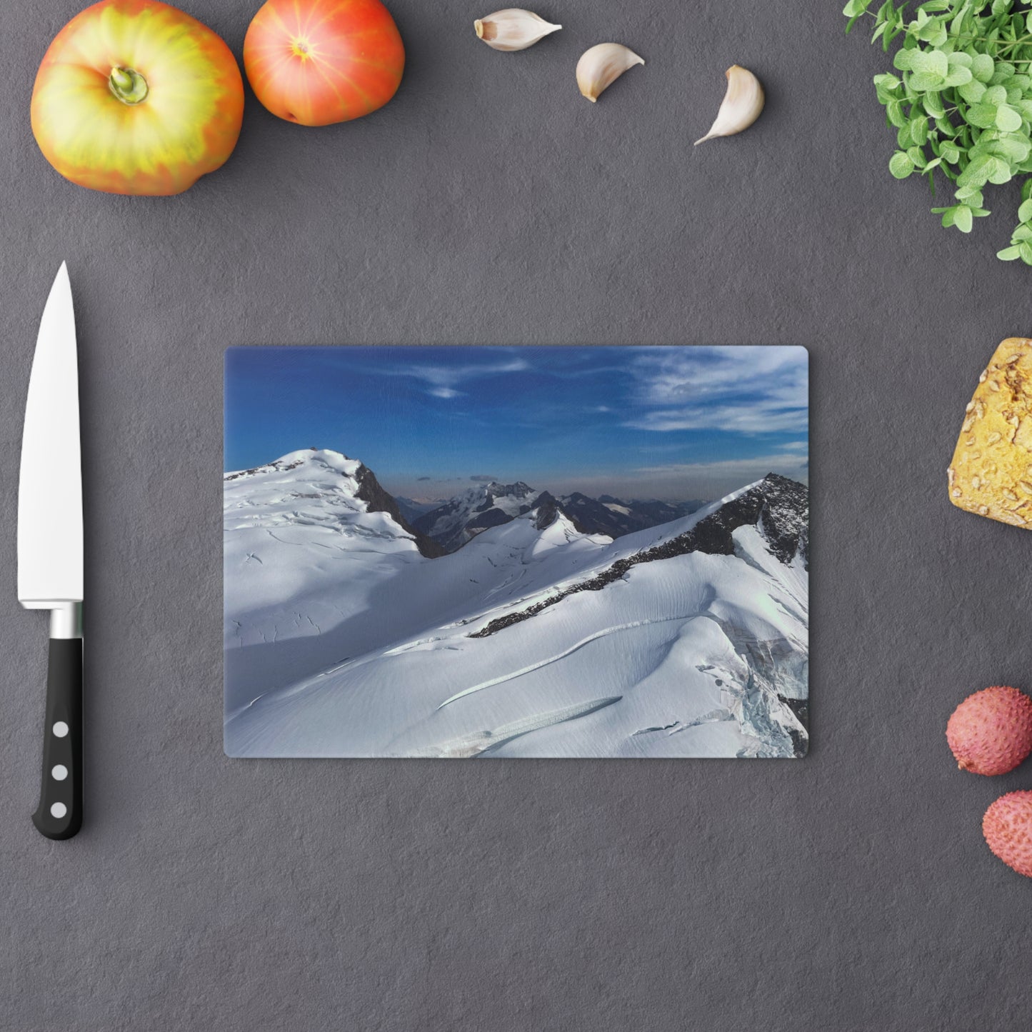 Alaska Mountain Range Cutting Board